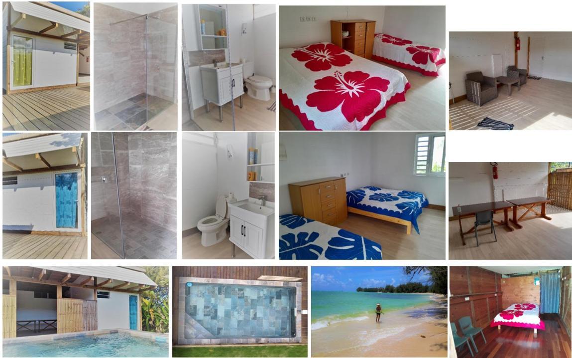 Mara'Ai Le Spot Tubuai, Chambre Triple Deluxe Mahu Sdb Privee Avec Piscine Mataura Exterior photo